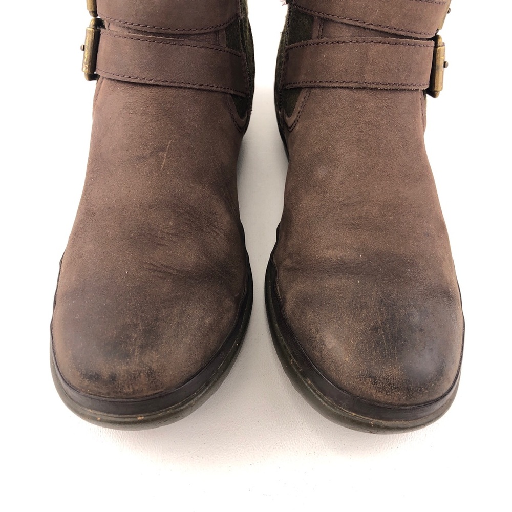 UGG Simmens Waterproof Brown Leather Winter Boots 7.5 - Picture 12 of 12